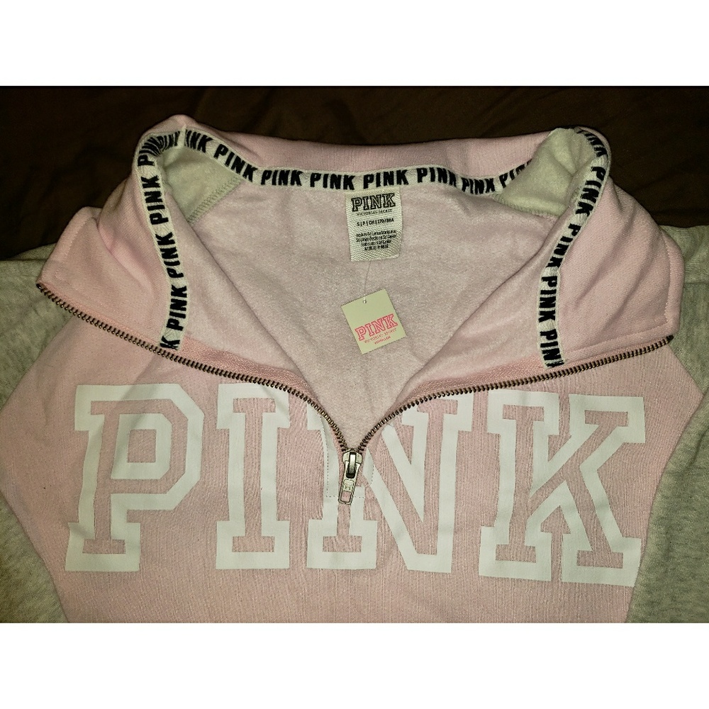 PINK Quarter-Zip - Picture 1 of 2